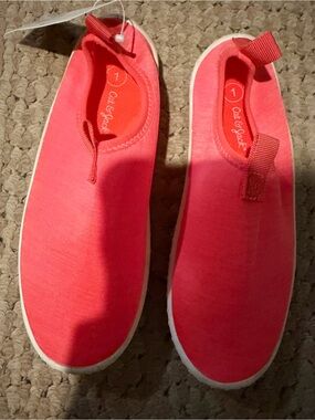 Brand new These are Cat & Jack brand neon coral slip-on water shoes
